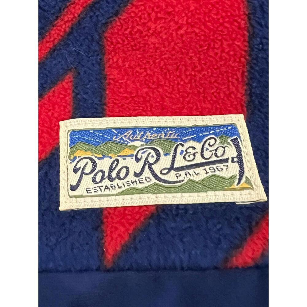 $258 POLO RALPH LAUREN SNOWFLAKES NORDIC WINTER POLAR FLEECE PULLOVER Size M - Picture 3 of 8